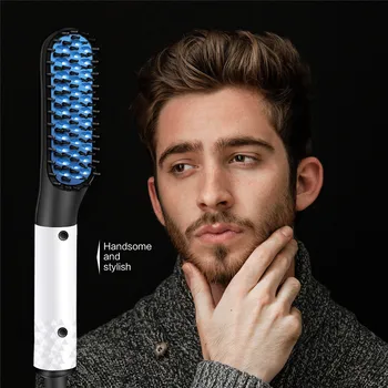 

Beard Straightener Electric Comb Brush Hairdressing Comb Multifunctional Hair Straightening Brush Man Woman