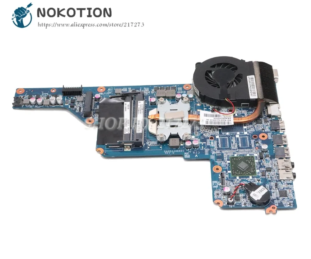 Радиатор NOKOTION 657942 001 4GR23HSTP90 для ноутбука HP Pavilion G4 G6|Кулеры/вентиляторы/системы