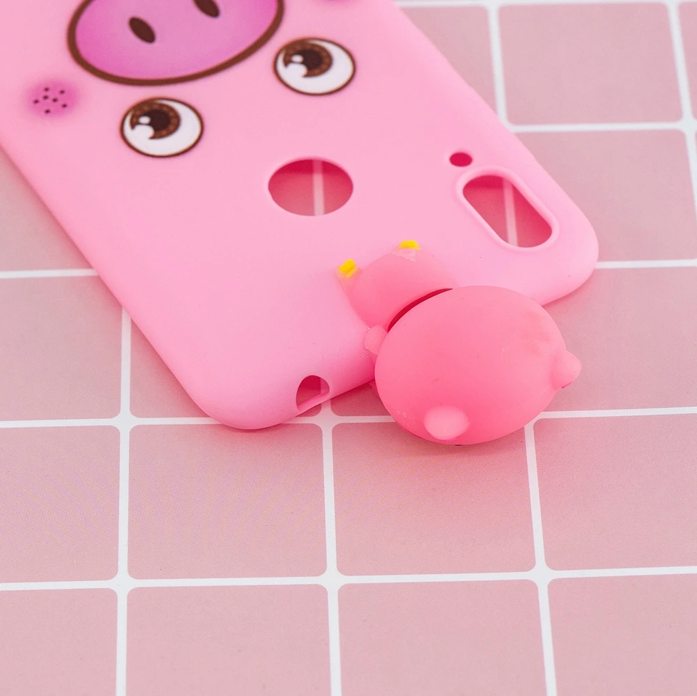 Etui Huawei Y5 Y6 Y7 Y9 Prime Cases 3D Kawaii Panda Unicorn Silicon Cover on for Funda Huawei Y5 Y6 Y7 Y9() Phone Case