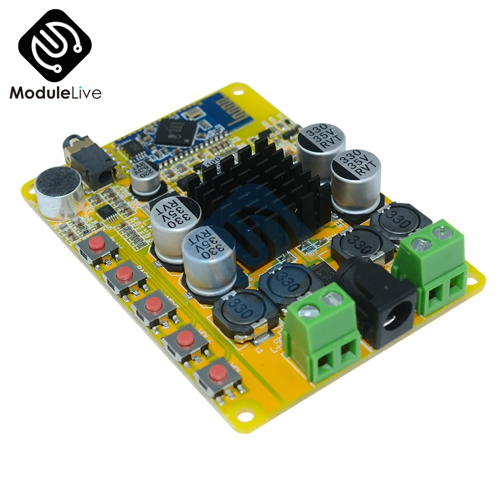 TDA7492 2x50 Вт сборка Bluetooth 4 0 CSR8635 Стерео Усилитель мощности доска 50 + Вт|Детали и