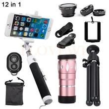 Новинка года Мобильная 10X зум-телеобъектив Оптические стёкла телескоп для сяо Mi Redmi 2 3 s 4 Примечание 3 MI4 Ми рыбий глаз широкий формат макро Lentes