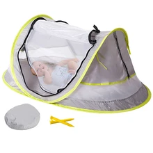 Детская портативная детская кроватка для путешествий, Пляжная палатка Uv50+ детская многофункциональная москитная сетка для защиты от солнца, всплывающая москитная сетка для кроватки