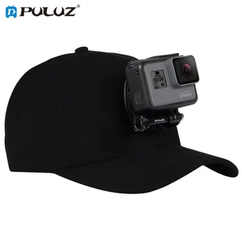 

PULUZ Black Baseball Hat w/ J-Hook Buckle Mount Screw for GoProHERO 6 5 Session 4 3+3 for Xiaoyi 4k sprots camera for SJCAM