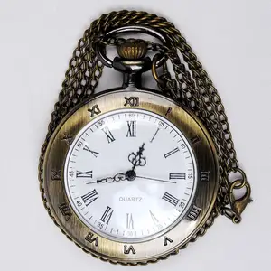 Винтажные дворцовые карманные часы с одним корпусом и белой поверхностью, ретро кварцевые карманные часы с римскими цифрами