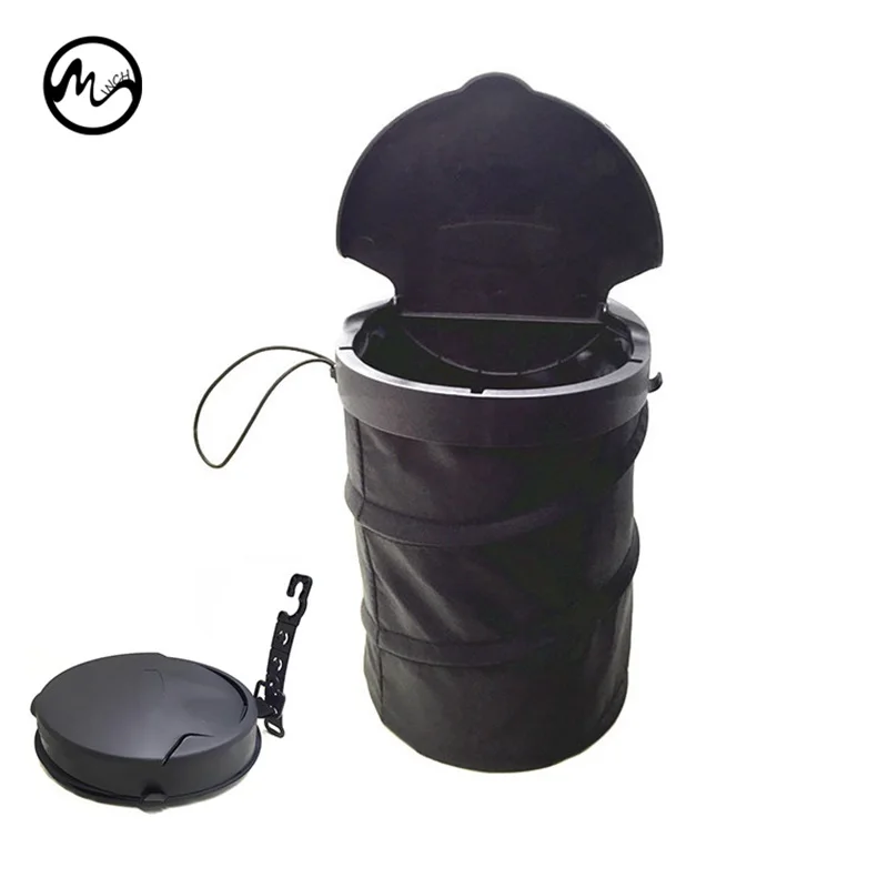 

MINCH Car Trash Cans Foldable Garbage Holder with/without a Lid Waterproof Rubbish Cases Large Storage Bag Seat Waste Barrel