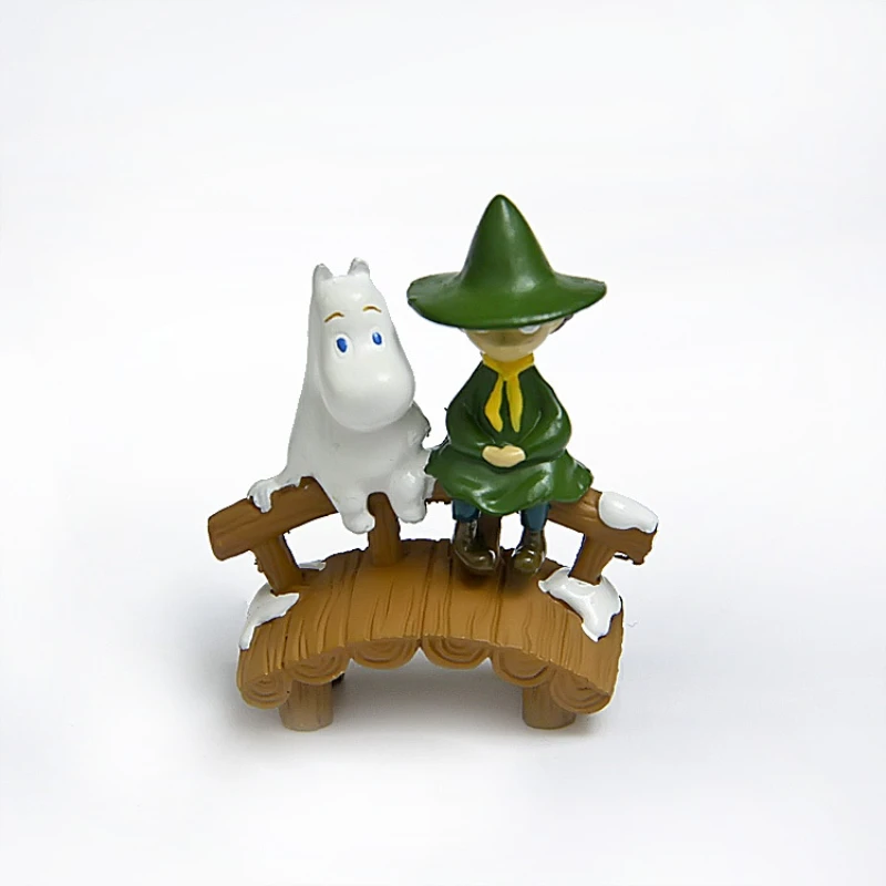 Бегемот Муми-Тролль Бегемот familyToys Бегемот Moomins Фигурки игрушки мягкие игрушки Muumi Little My резиновая фигурка героя плюшевая игрушка