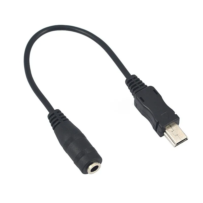Черный Мини USB на 3,5 мм адаптер разъем кабель Микрофон Кабель передачи микрофона для Gopro Hero 3 3+ Спортивная камера
