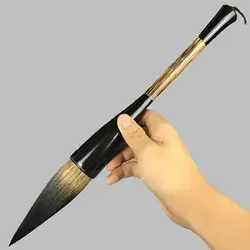 Китайская традиционная ручка-кисть для каллиграфии, медведь, бункер для волос-фигурные макияжные кисточки, ручка S/M/L, кисть для рисования