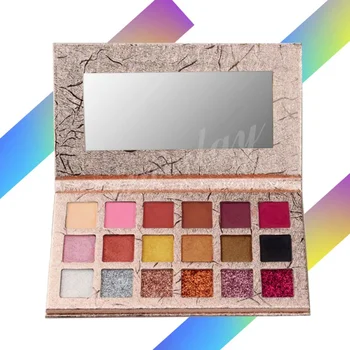 

18 Color Professional Glitter Eyeshadow Palette Brighten Nude Makeup Set Shimmer Matte Eye Shadow Maquiagem With Mirror Y1