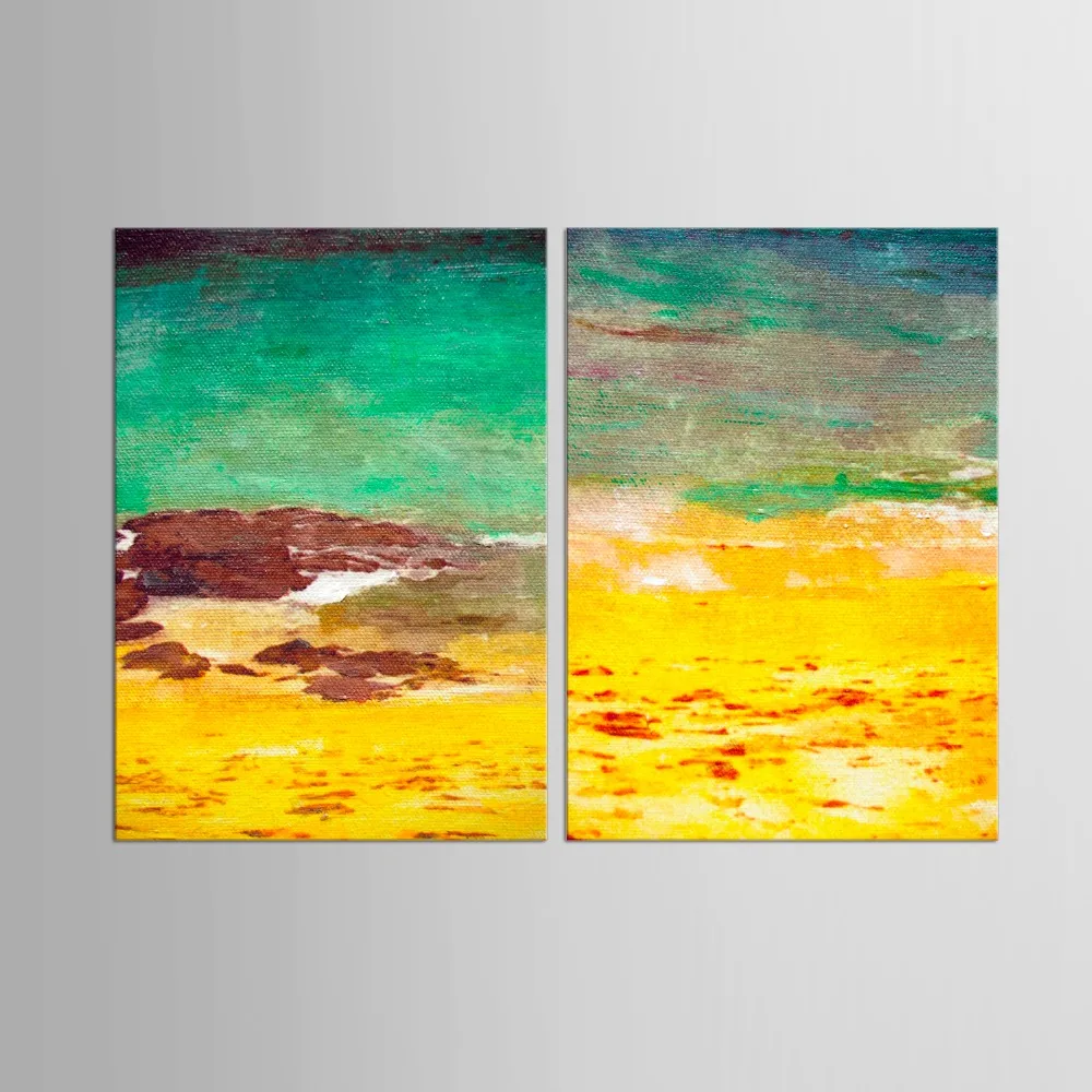 

2 Panel Canvas Painting Abstract Landscape Decorative Modern Paintings For Living Room Bedroom Wall Art
