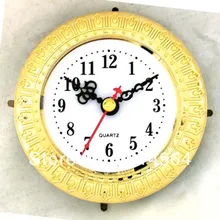 Вставляемые часы голова 81 мм(17А) части часов часы «арабский номер» декоративная Золотая граница 5 шт./партия