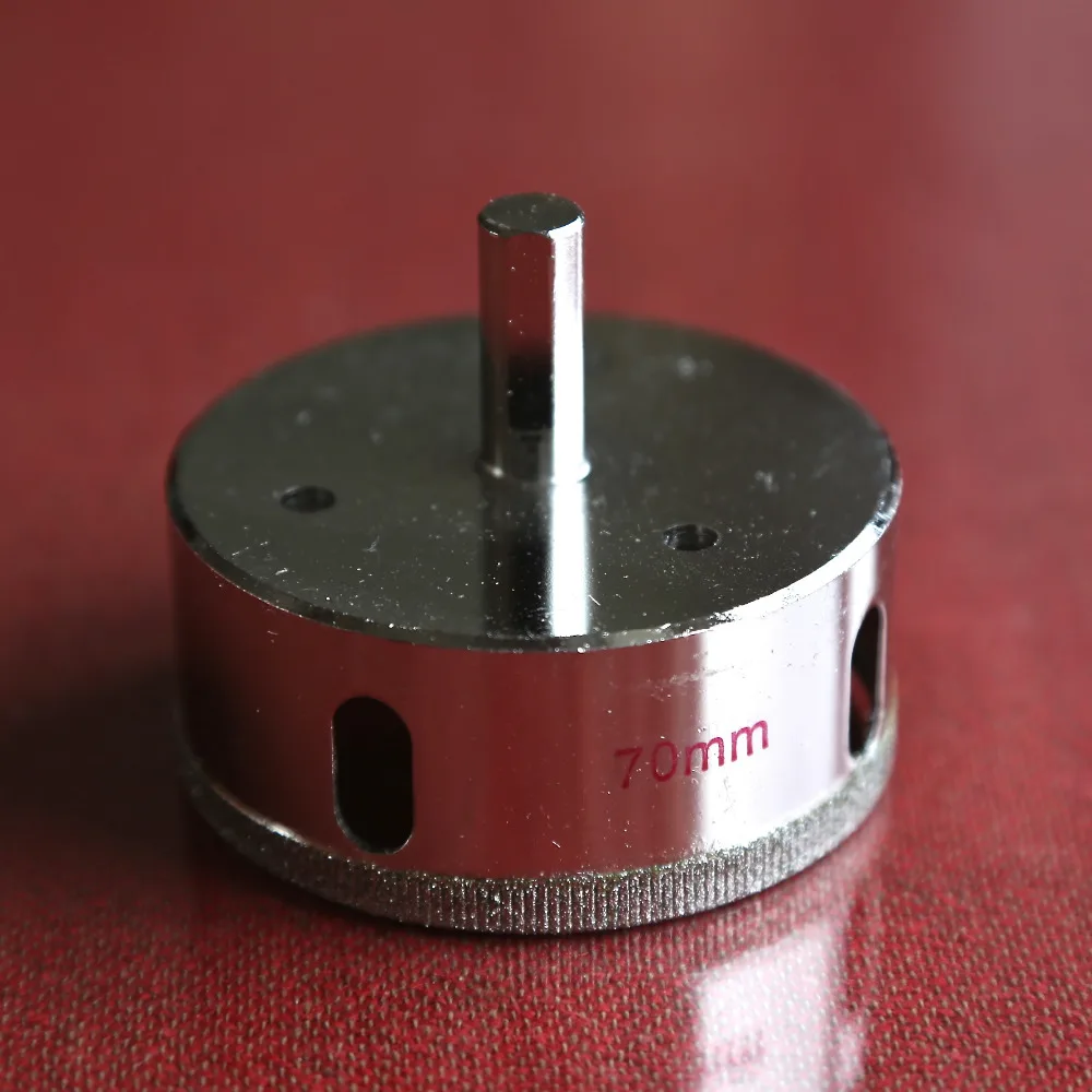 Free shipping Home decoration quality 70*55*8mm glass hole saw tile