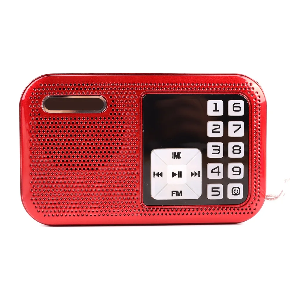 Портативный мини FM радиоприемник музыкальный плеер TF карта USB для ПК iPod телефона