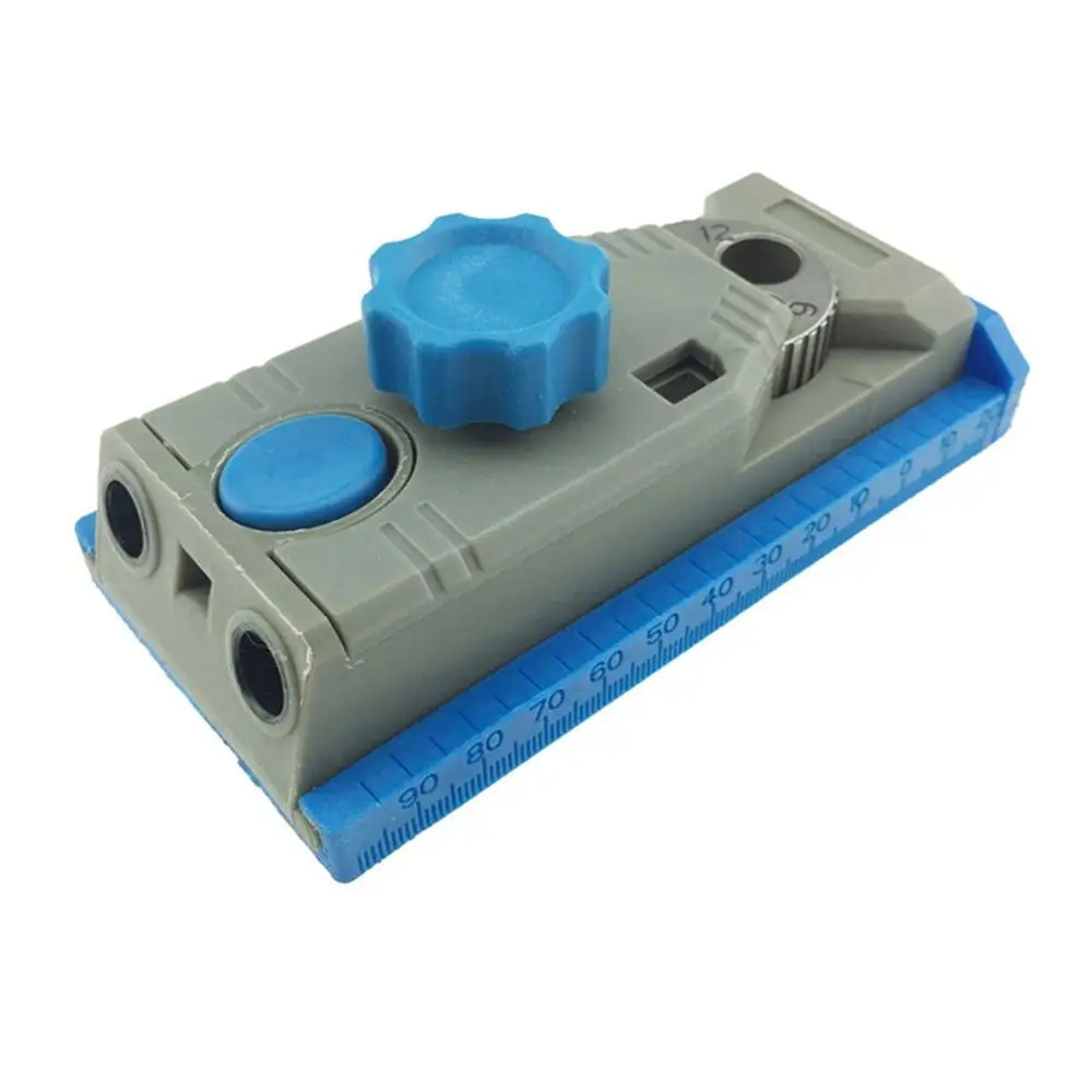 

9.5Mm Oblique Hole Locator With Scale Marking Drill Locator Woodworking Sheet Connector Woodworking Tools