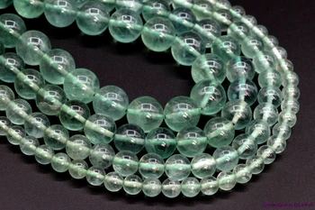 

GemIsl& Wholesale Genuine Natural Stone Green Fluorite Grade AAA Loose Beads Round Shape 6/8/10/12mm