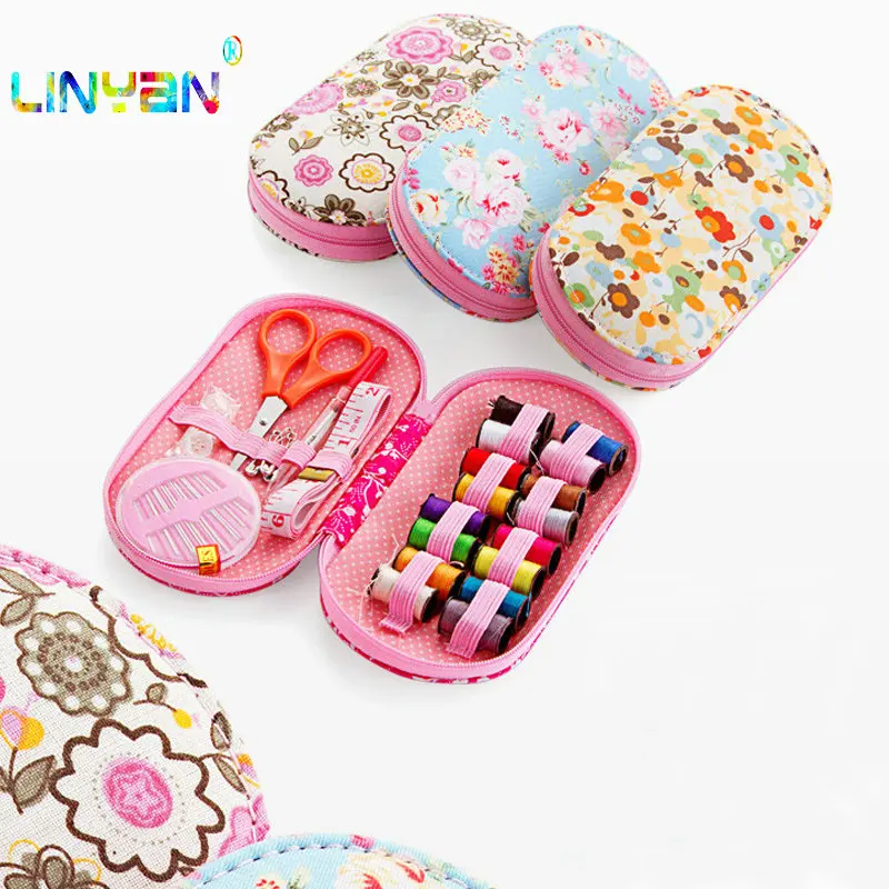Domestic Sewing Tool Mini Sewing Box Portable Package Travel Sewing Kit