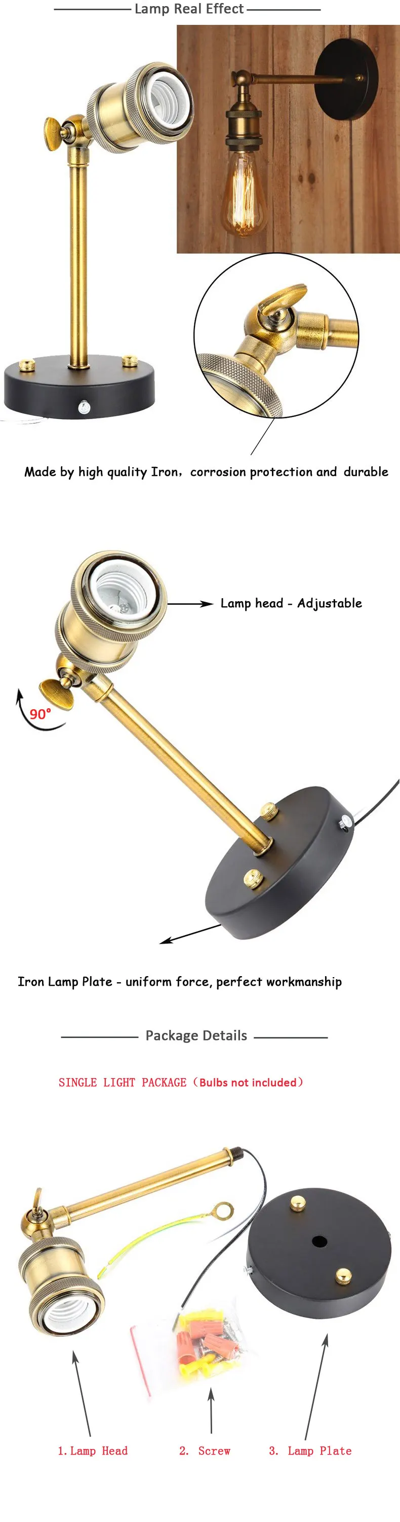 E27 Edison Sconce Lamp