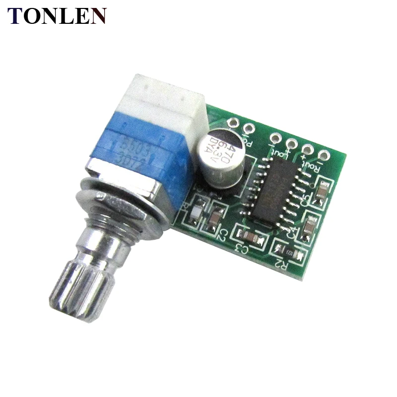 

TONLEN PAM8403 Mini Digital Amplifier Board 3W*25V Ultra Small Amplifier Board with Volume Adjustment DIY Amplifiers Module AMP