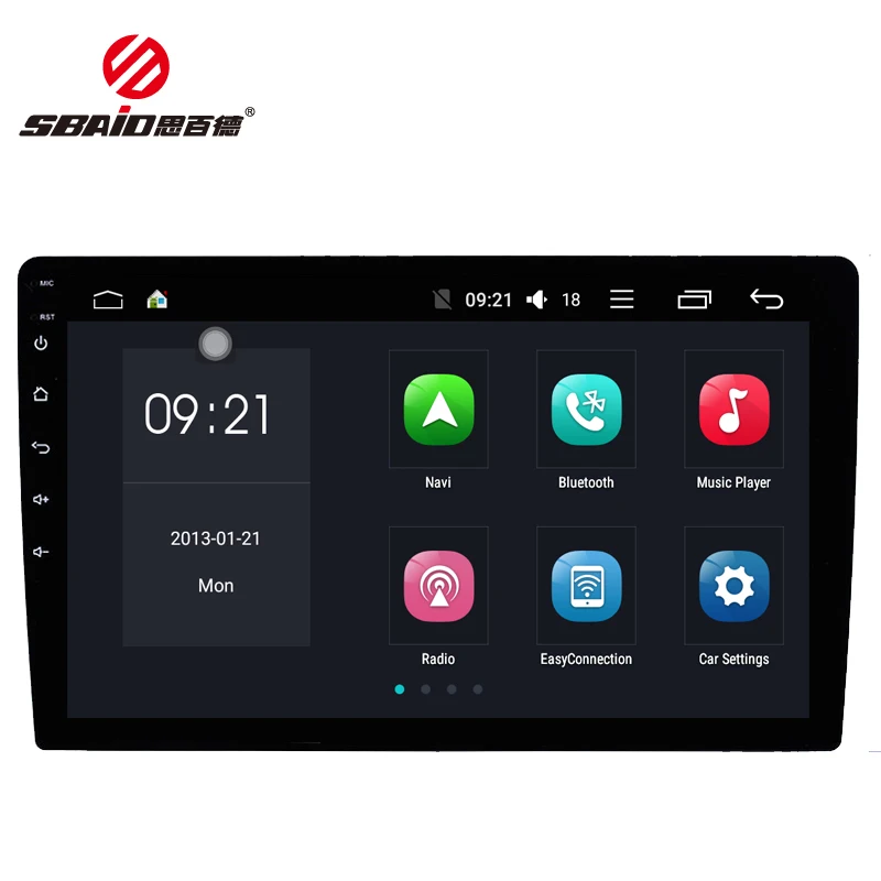

Sbaid 1 din 10.1 inch Android 6.1 quad core Car Radio Multimedia GPS Navigation with capacitive screen stereo Bluetooth wifi