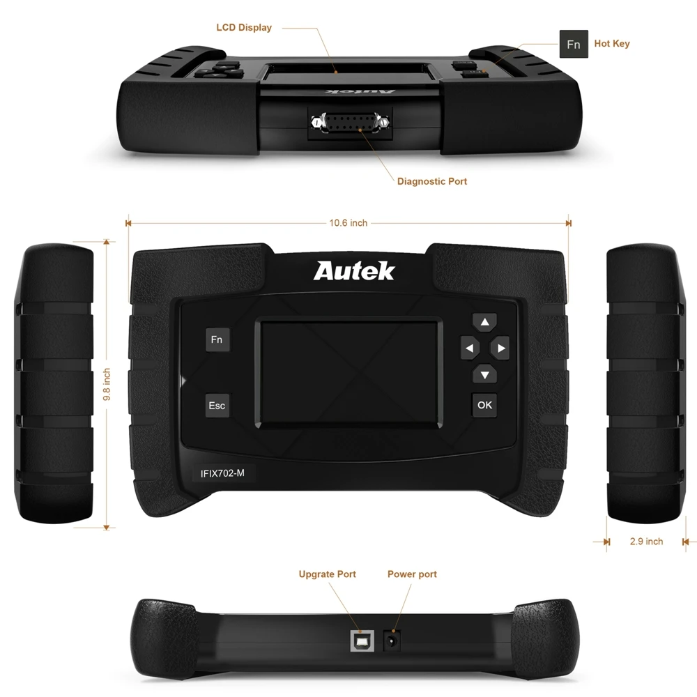 Autek IFIX702M OBD2 автомобильный диагностический сканер для Mercedes Benz W202 W210 Benz двигателя ABS SRS подушка безопасности коробка передач ODB диагностический инструмент