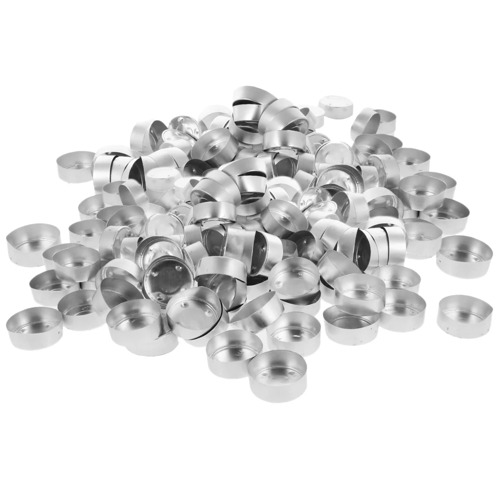 

300Pieces/Set Candle Wick & Aluminum Tea Light Tins Tea Light Container Cup DIY Candle