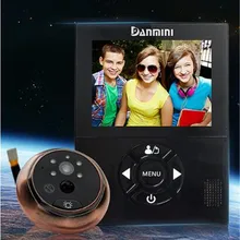 3,0 дюймов Обнаружение движения широкоугольный Видео дверной телефон глазок просмотра