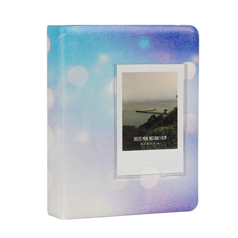 64 кармана 3 дюймов звездное небо фотоальбом для Fujifilm Instax Mini films 9 8 7s 90 70 25 имя держатель для карт - Цвет: LBL