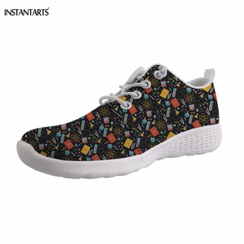 

INSTANTARTS Chemical Equipment Print Atudents Aqua Shoes Breathable Summer Beach Water Shoes Woman Sports Wading Shoes Sneakers