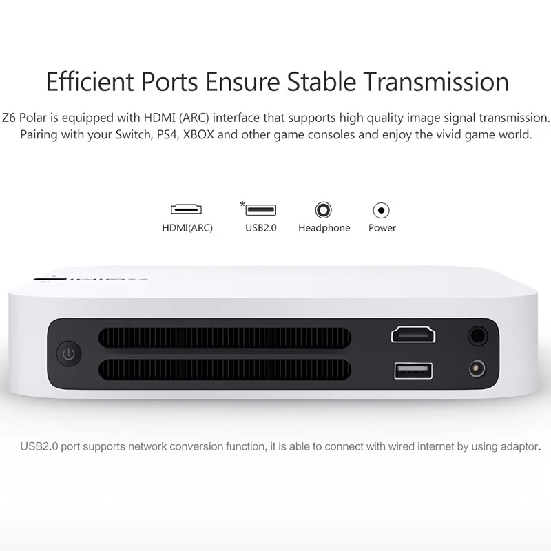 Международный XGIMI Z6 Polar 1080 P Full HD 700 Ansi светодиодный DLP Мини проектор Android Wi Fi Bluetooth
