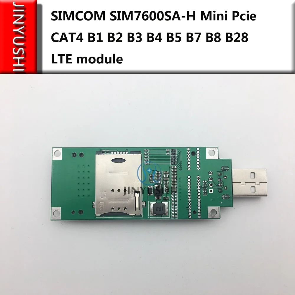 SIMCOM SIM7600SA-H SIM7600 Mini Pcie+ USB адаптер со слотом для sim-карты типа CAT4 B1 B2 B3 B4 B5 B7 B8 B28 LTE модуль