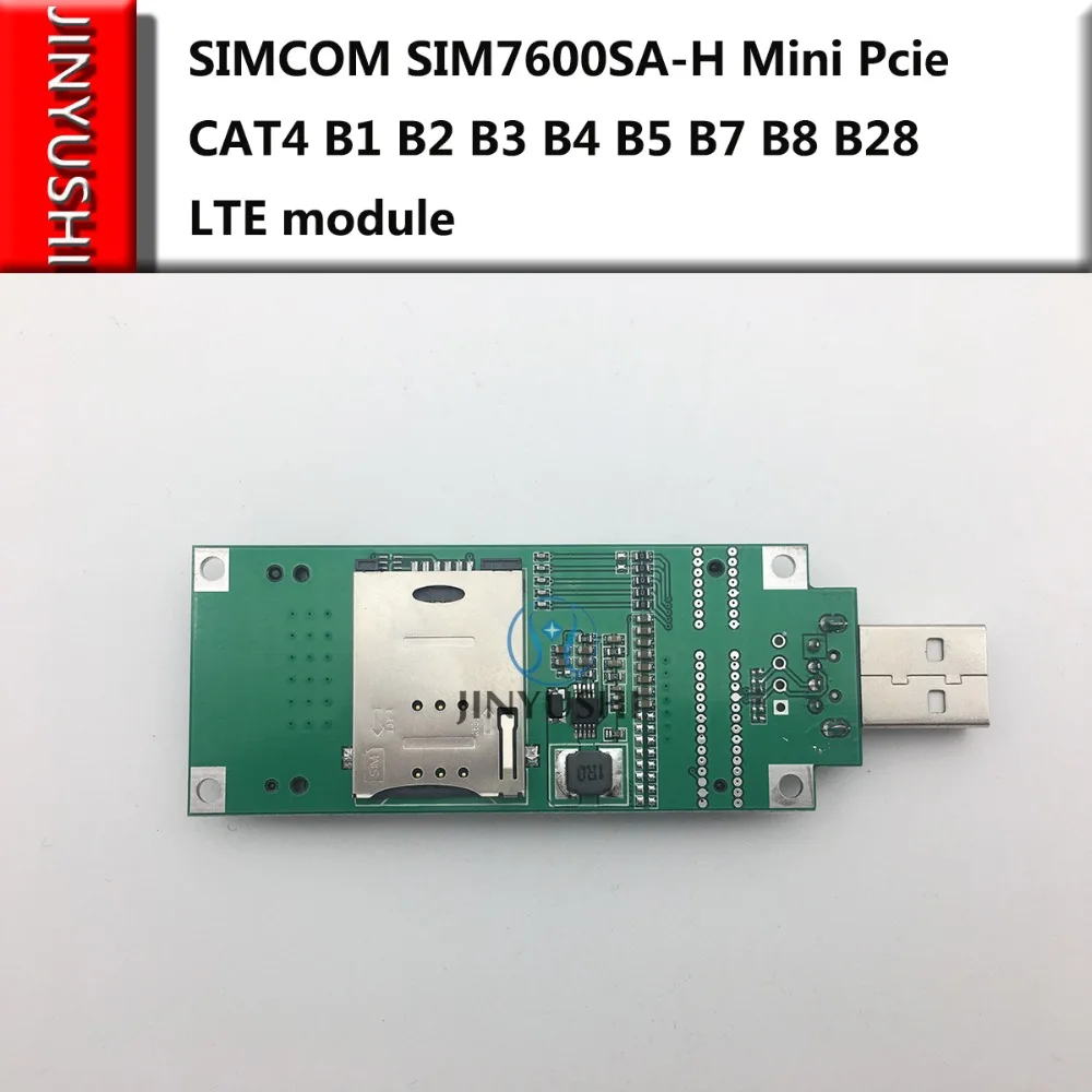 Pcie + Adaptador Usb com Slot para Cartão Sim tipo Cat4 Simcom Mini b2 b3 b4 b5 b7 b8 B28 Módulo Lte Sim7600sa-h Sim7600 b1 - Imagem 2