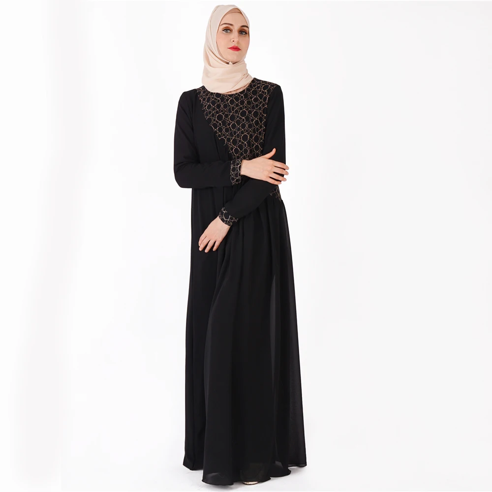 

Muslim Dress Abaya Islamic Clothing For Women Malaysia Jilbab Djellaba Robe Musulmane Turkish Baju Kimono Kaftan Tunic 9218