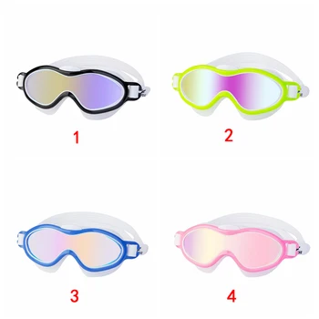 

Waterproof Swimming Goggles Children's Swimming Goggles Children's Anti-fog HD Plating Large Box Swimming Goggles