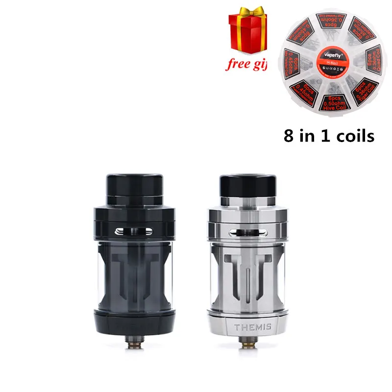 Большая распродажа Digiflavor Themis RTA 5 мл/2 мл двойная/одинарная катушка строит герметичность как geekvape zeus RTA сетка RTA версия с сетчатыми проводами