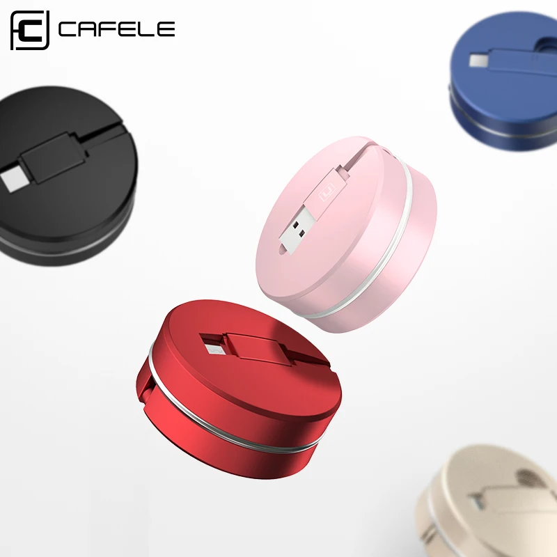 CAFELE 1 متر قابل للسحب البسيطة مايكرو كابل usb لسامسونج لطيف سريع شحن USB كابل بيانات ل Xiaomi هواوي شاحن هاتف محمول يعمل بنظام تشغيل أندرويد