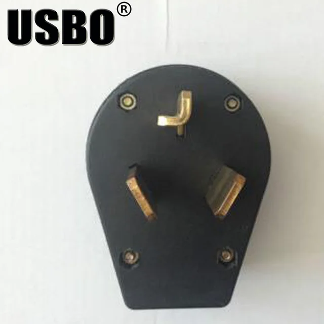 American Black 30a 125v 250v Nema L10 30p Us Industry