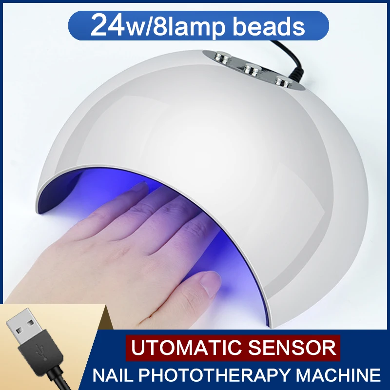 

QIPAI 24W UV Led Nail Dryer For Professional Nail Art Salon&Home Use Nail Gel Lacquer Dryer High Quality Nail Arts Lamp