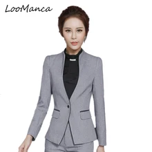 Женские блейзеры и куртки, большие размеры, осенне-зимний Блейзер, пальто, женские черные серые дамские блейзеры, Женская рабочая одежда, костюм