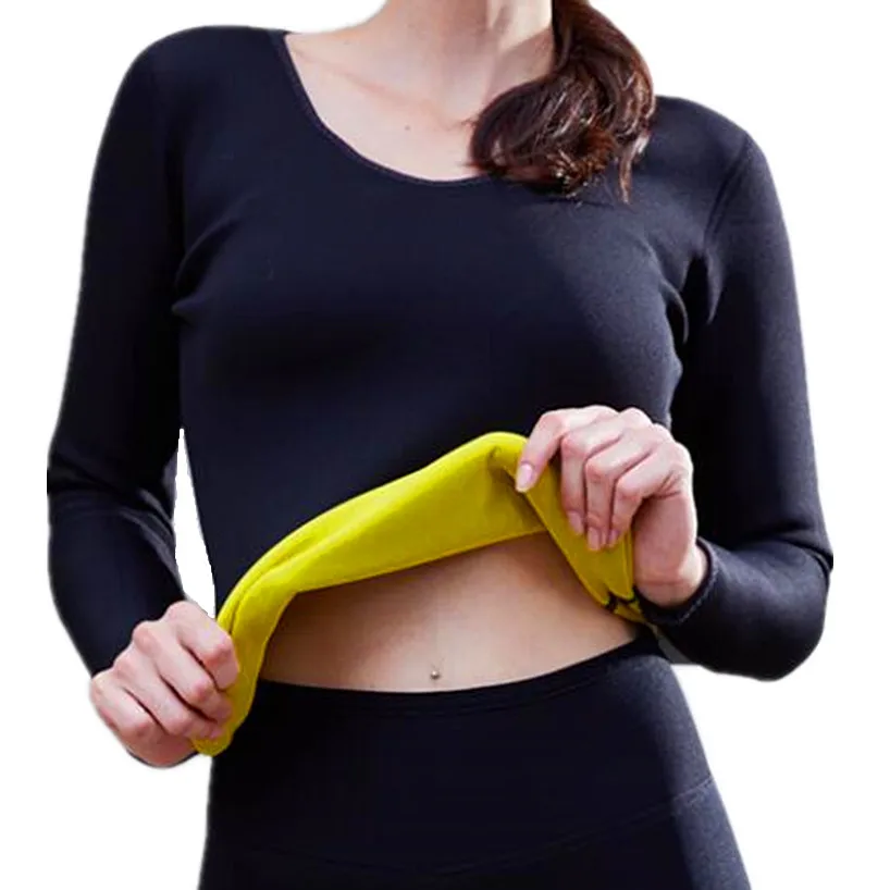 

2018 new Shapers Waist-Trimmer Slimming Shirt Female T-shirt Women T Shirt Woman Plus Size Top Tee Neoprene Waist Shaper Corsets