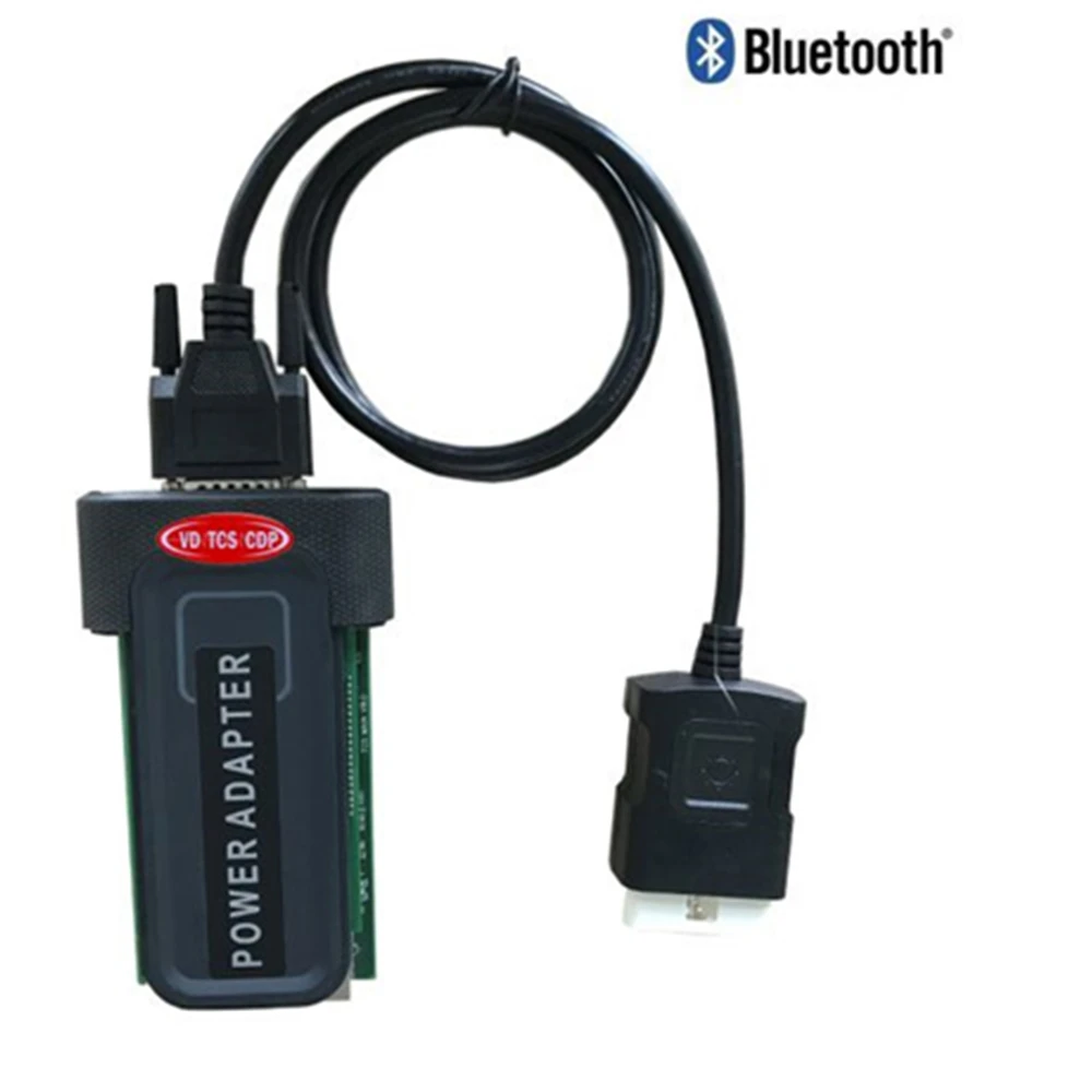 

black auto cdp+ with bluetooth obd obd2 OBDII scan VD tcs CDP Pro Plus diagnostic tool work cars and trucks mvdiag green pcb