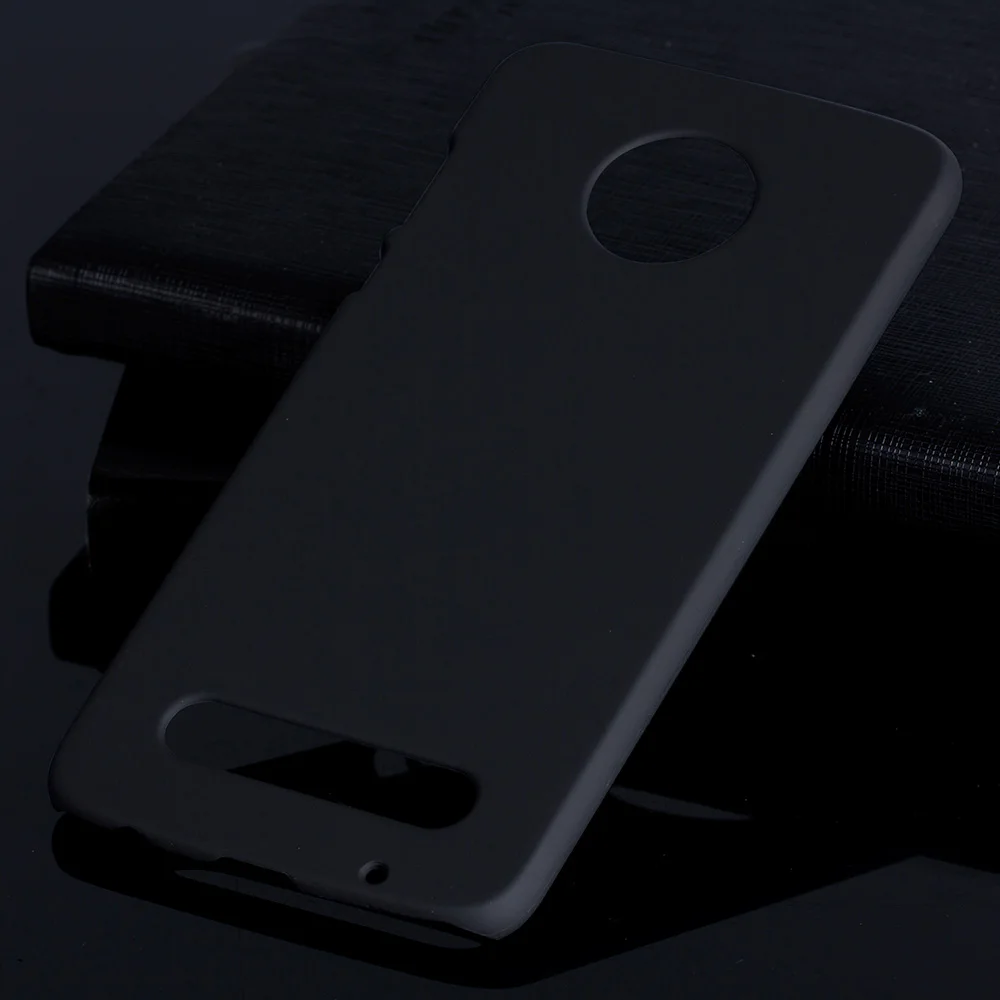 Матовая Пластик Coque 5.5For Moto Z2 Play чехол для Motorola Moto Z2 Z Play 2nd Gen Xt1710 телефона чехол-лента на заднюю панель - Цвет: Black