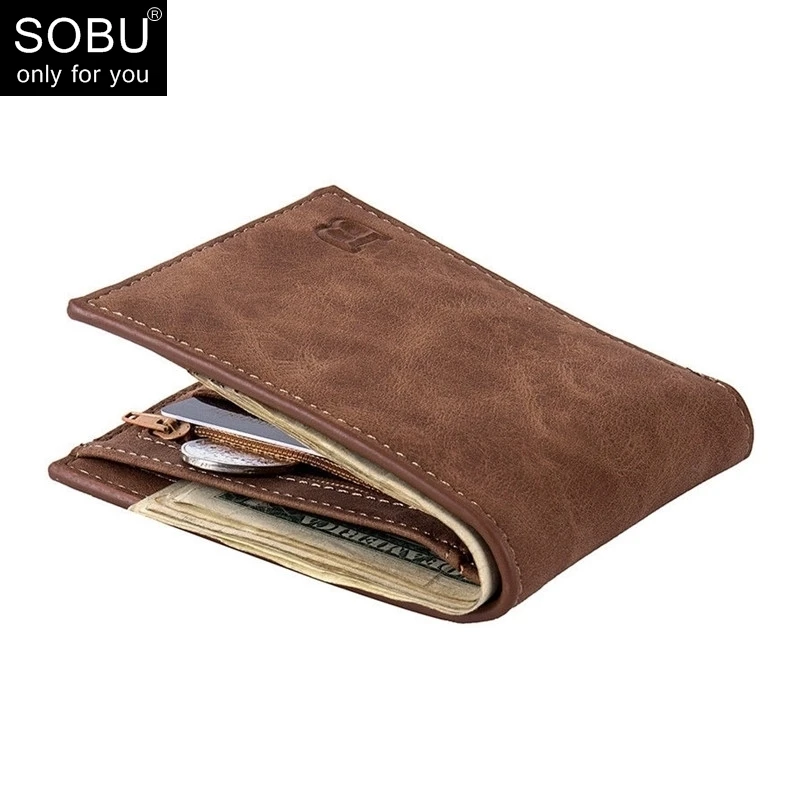  2019 New Men Wallets Small Money Purses Wallets New Design Dollar Price Top Men Thin Wallet With Co - 4000078006777