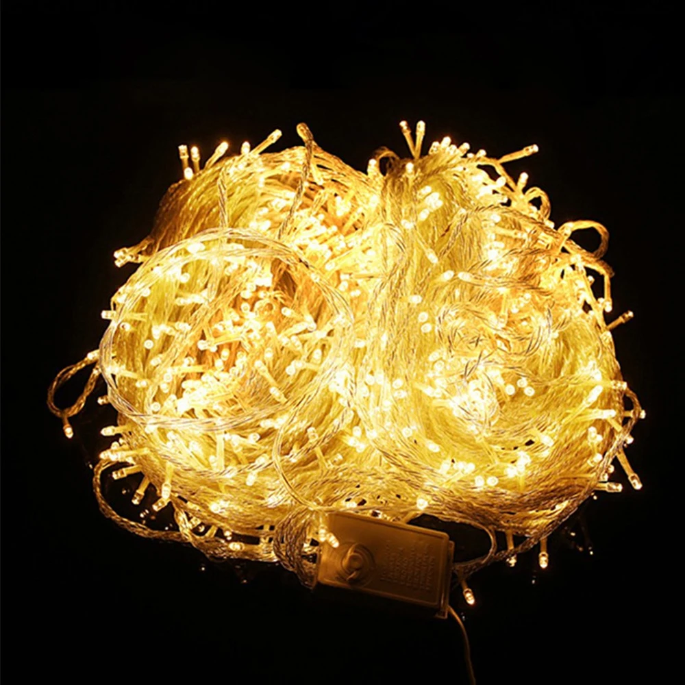 LED String Fairy light Chrismas holiday decoration Waterproof outdoor light with controller AC220V/110V 10M/20M/30M/50M/100M LED String Fairy light Chrismas holiday decoration Waterproof outdoor light with controller AC220V/110V 10M/20M/30M/50M/100M