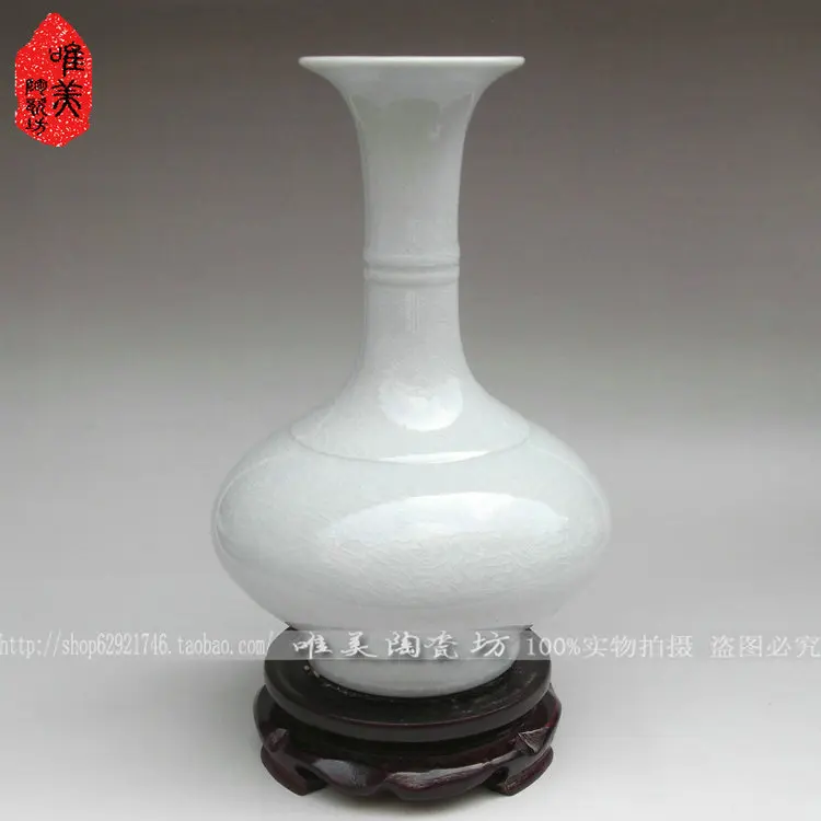 

Jingdezhen ceramic Antique porcelain vase vase Under the glaze antique kiln crack glaze pomegranate bottle