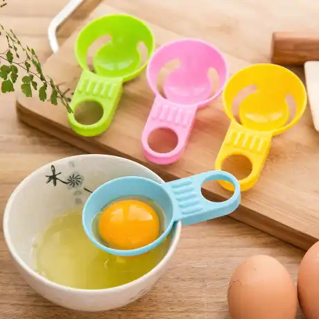4 piezas separador de huevo filtro de yema de huevo blanco de huevo separador de yema de huevo utensilios de cocina herramienta para hornear