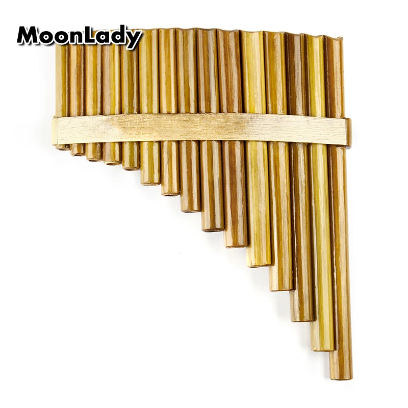 Buy G Key Pan Flute 15 Pipes Brown Color Music
