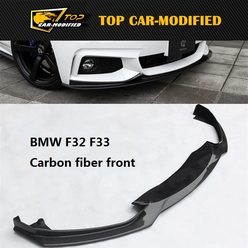 

Free shipping Carbon Fiber Front Bumper Lip for BMW F32 F33(420 435i 428i) for 2014-2015