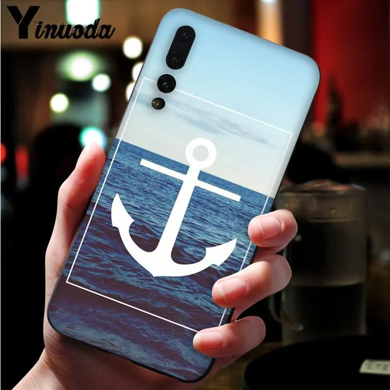 Anchor boat blue heart band