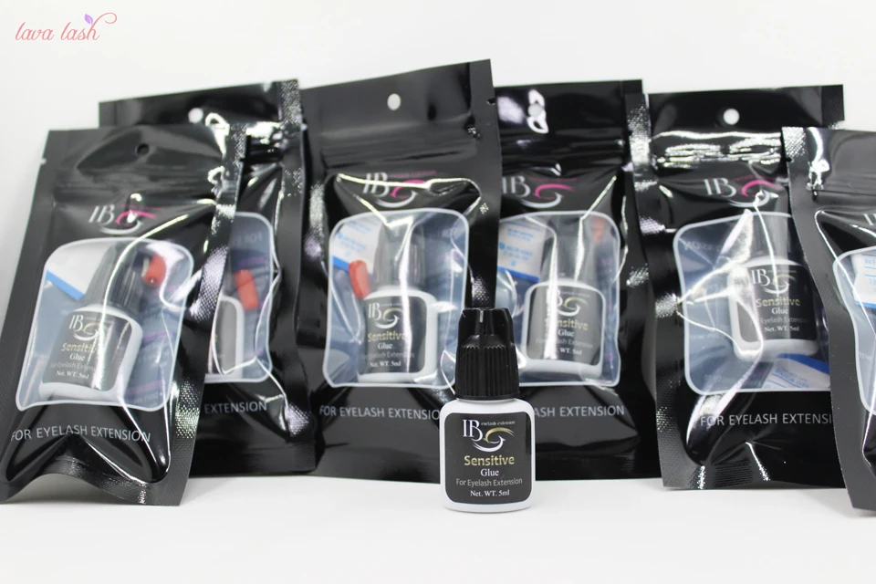 

Free Shipping Korea 8 bottles/lot IB glue Sensitive Glue fast drying Individual eyelash extensions glue black cap 5ml/bottle