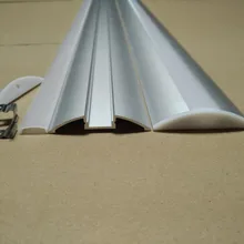 Дизайн 2 м/шт. 74 м/лот светодиодный алюминиевый профиль для светодиодных полос Прозрачная крышка и молочный диффузный чехол доступны